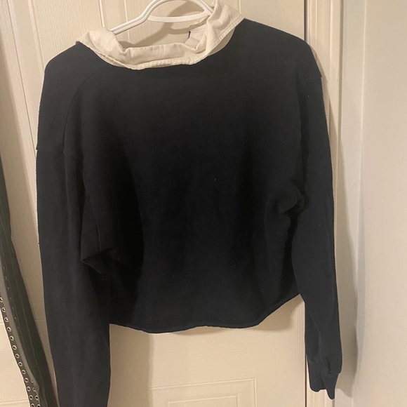 Brandy Melville Cropped Collared Shirt, One size fits all - Picture 2 of 3